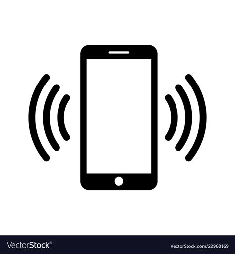 Phone Icon In Black And White Telephone Symbol Vector Image