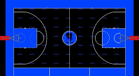 Basketball Court Cad Drawing