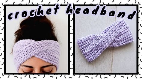 Crochet Pattern Turban Earwarmer Twist Headband Crochet Earwarmer