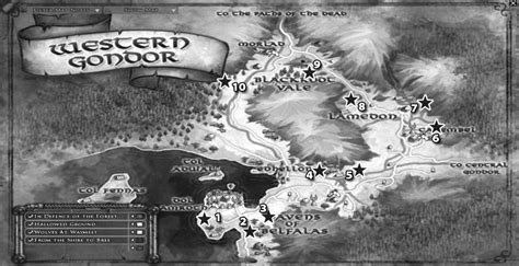 Beacons Of Gondor Map