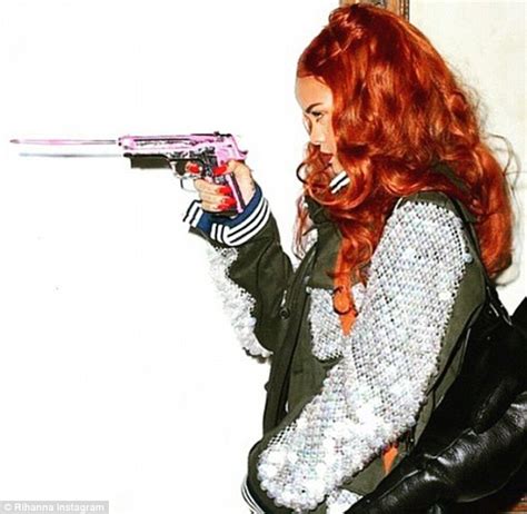 Rihanna Posts Gun Photo On Instagram As New Dior Campaign Video Goes Viral Daily Mail Online
