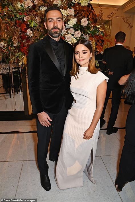 Jenna Coleman cuts an elegant figure as she makes a rare public