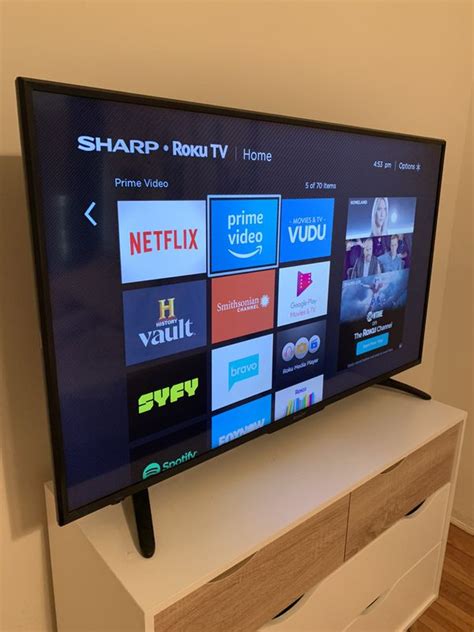 You'd be mad to miss it! Sharp 50 inch LED 4K UHD TV HDR Roku TV for Sale in Los ...