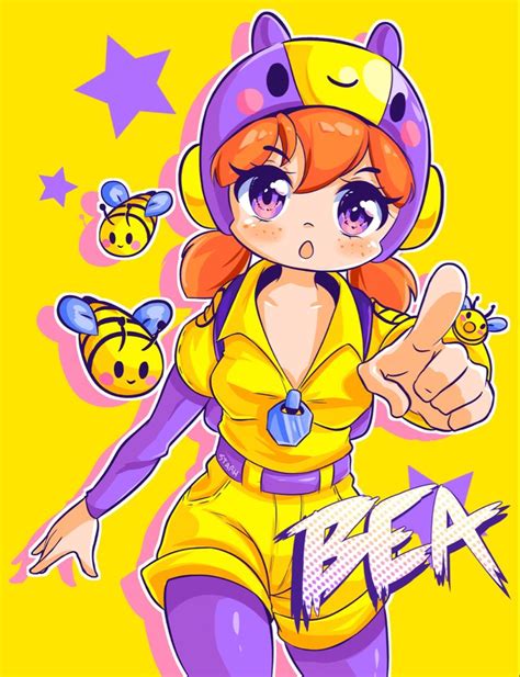 Bea Brawl Stars Fanart Anime Stars Star Art Star Wallpaper