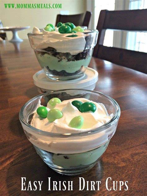 Boiled eggs are traditionally roast lamb, which is the main dish at jewish passover, is the traditional meat for the main meal on. Easy Irish Dirt Cups | St patrick day snacks, St patricks ...
