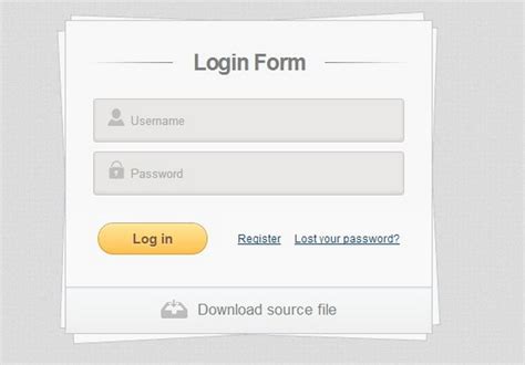 25 Free Css Html Login Form Templates