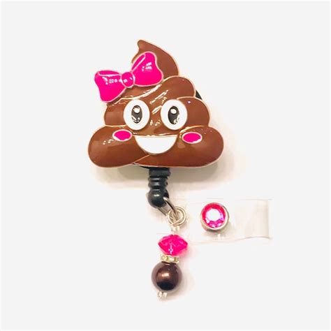 Poop Emoji Badge Reel Endoscopy Badge Reel Gi Badge Reel Etsy