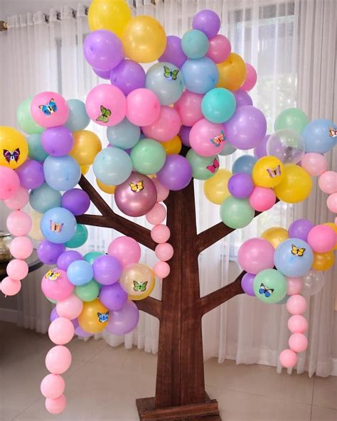 No Hay Ninguna Descripción De La Foto Disponible Arvore De Balao Decoração De Balões De