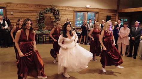 Surprise Bridesmaids Dance At Wedding Youtube