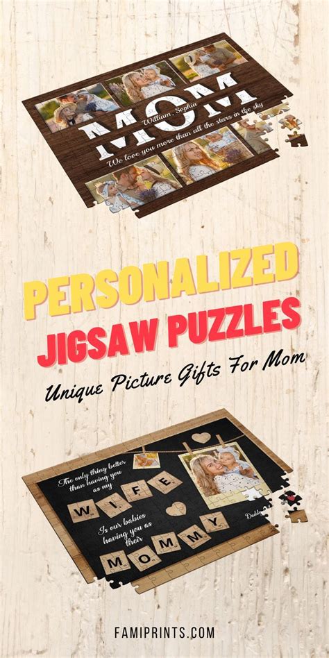 Personalized Jigsaw Puzzles For Mom Unique Picture Ts For Every