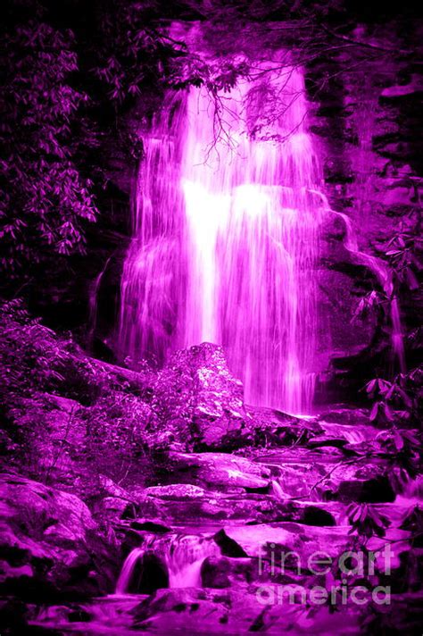 Purple Waterfall By Cynthia Mask
