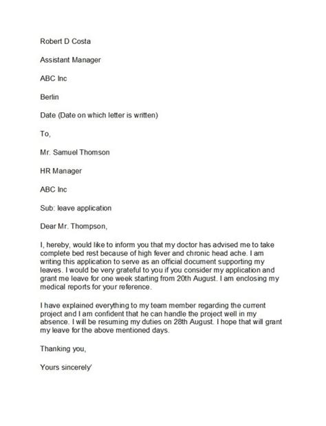 Leave Of Absence Letter From Employer To Employee Collection Letter