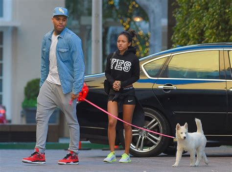 Chris Brown And Karrueche Tran Walk Pup Following Drama—see Pic E Online