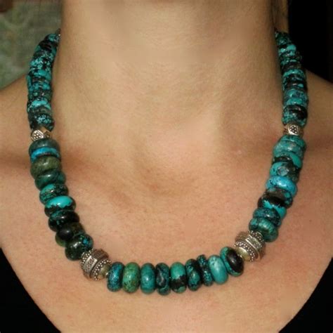 Items Similar To Natural Turquoise Bead Necklace On Etsy