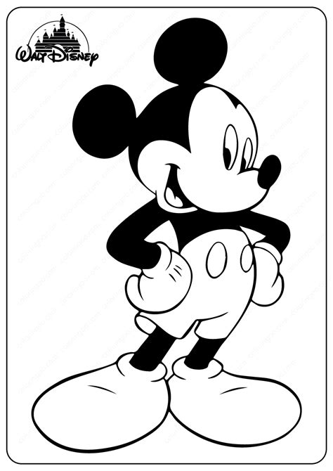 Mickey Mouse Coloring Sheets Printable