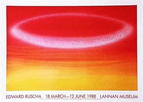 Ed Ruscha Words Without Thoughts Hand Signed For Sale Artspace