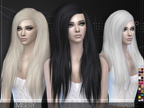 Sims 4 Female Emo Hair Cc Maxis Match