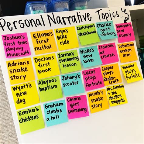 15 Personal Narrative Mini Lessons True Life Im A Teacher