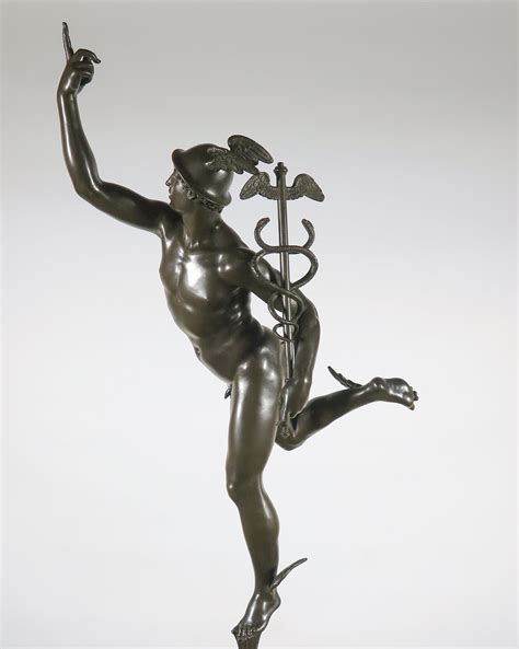 Brons Onbekend Groot Indrukwekkend Bronzen Beeld Van Mercurius Hermes Verkocht Kunstveiling Nl
