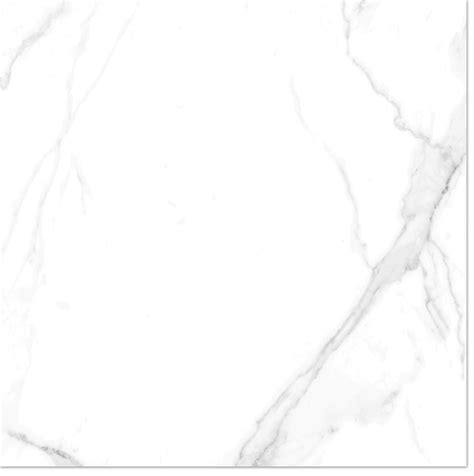 White Marble Effect Polished Porcelain Floor Tile 750 X 750mm