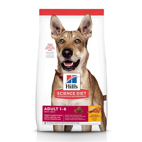 Hills Science Diet Adult Chicken And Barley Recipe Dry Dog Food 15 Lb