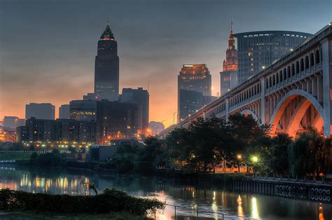 49 Cleveland Skyline Wallpaper Wallpapersafari