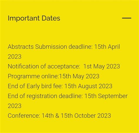 Sex Pancs Conference 2023 On Twitter Some Important Dates For The