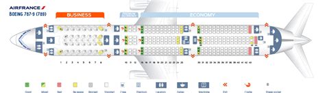 Seat Map Boeing 787 9 Dreamliner Air France Best Seats In The Plane