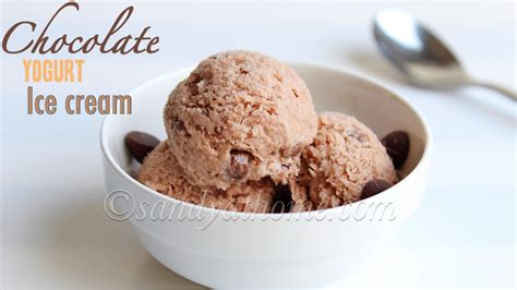 Chocolate Yogurt Ice Cream Recipe No Machine Chocolate Frozen Yogurt Chocolate Ice Cream