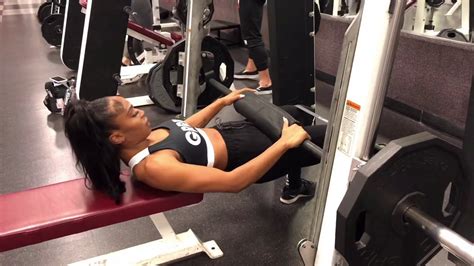smith machine banded hip thrust youtube