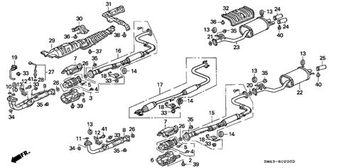 Honda Accord Exhaust System Diagram Hanenhuusholli