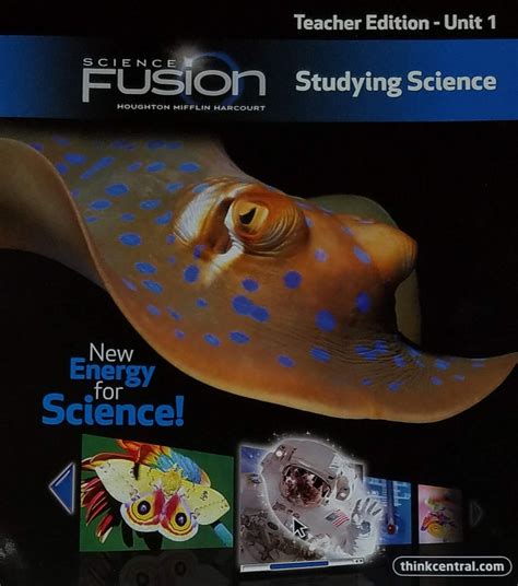 Houghton Mifflin Harcourt Science Fusion Level 4 Unit 1 Studying