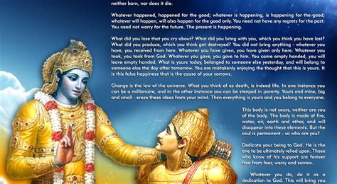 If each side had been frankly contending for its own real. Quotes on Bhagvad geeta by famous personalities