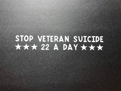 Veteran Suicide Awareness Decal Etsy