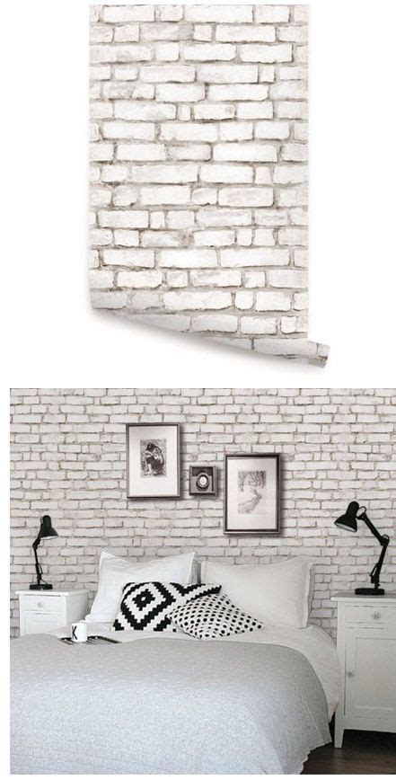 Brick White Peel And Stick Wallpaper Wall Sticker Outlet