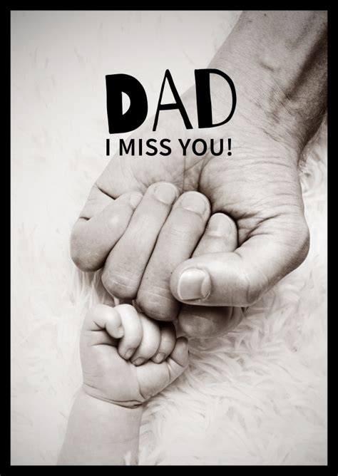 Dad I Miss You Postcard Love Cards And Quotes 🌹💌 Send Real