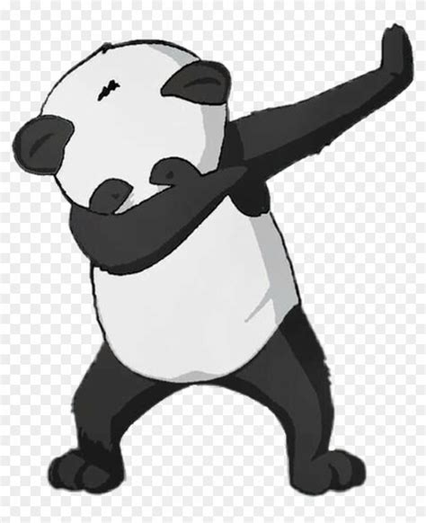 Panda Sticker Panda Dabbing Transparent Free Transparent Png
