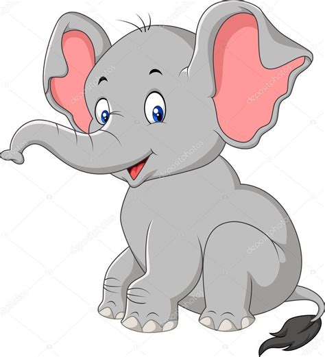 Imagenes De Elefantes Bebes Animados Dibujos Colorear Tiernos Para