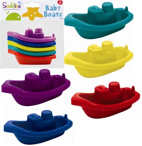5 X Baby Floating Kids Bath Tub Plastic Boats Toys Set For Sale Online