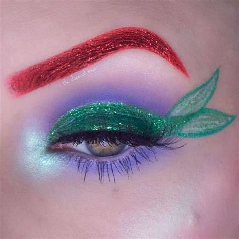 Ariel Eye Makeup Inspired By Disneys The Little Mermaid Disney