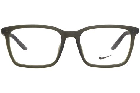 Nike 7256 302 Eyeglasses Mens Matte Sequoia Full Rim Rectangle Shape 54 17 145