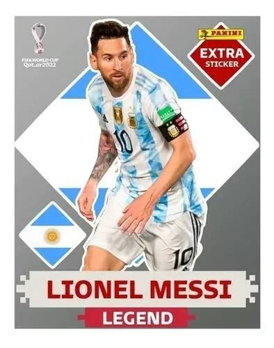 Figurita Lionel Messi Legend Plata Sticker Extra Qatar En Venta En La Comercial Montevideo