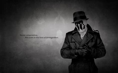 Watchmen Text Quotes Rorschach Monochrome Hats