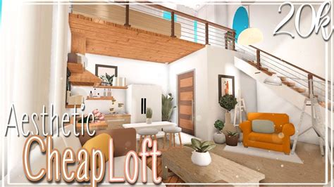 Roblox Bloxburg Cheap Aesthetic Loft L 20k In 2021 Loft House Loft