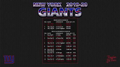 york giants wallpaper schedule