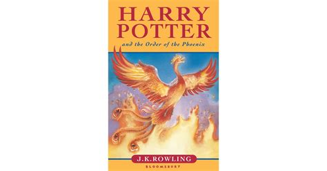 Harry Potter And The Order Of The Phoenix Uk Harry Potter Book Cover