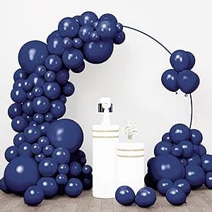 Amazon Com Rubfac Pcs Navy Blue Balloons Latex Balloons Different