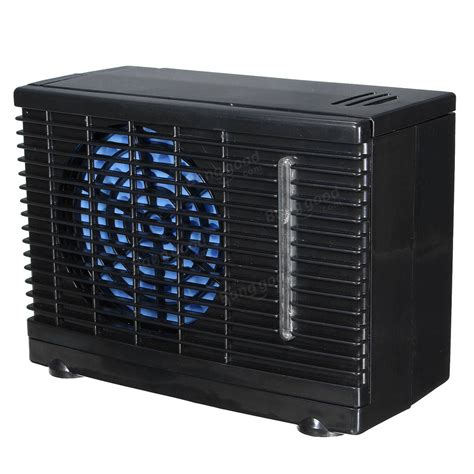 It uses two fans to pull the colder air from inside the tank out into the ambient air. 12V Portable Home Car Cooler Cooling Fan Water Ice ...