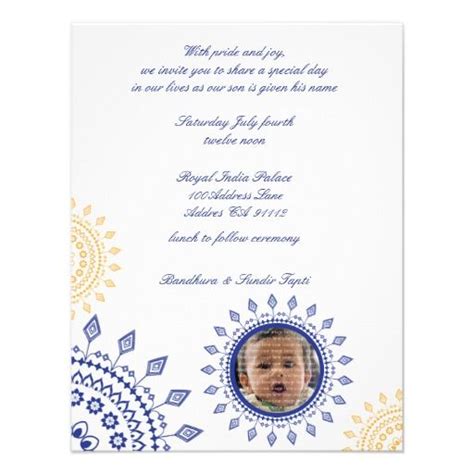 We thank god for everything he has done in our life, beginning from the day we naming ceremony quotes and messages. Namkaran Blue & Yellow Baby Naming Invitations | Zazzle ...