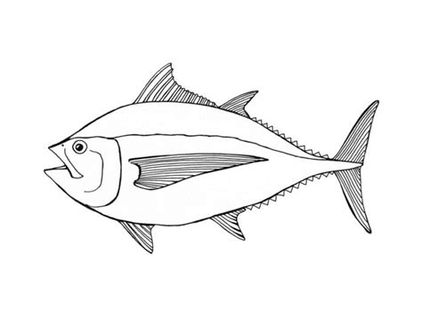 Tuna Under Water Coloring Book To Print And Online